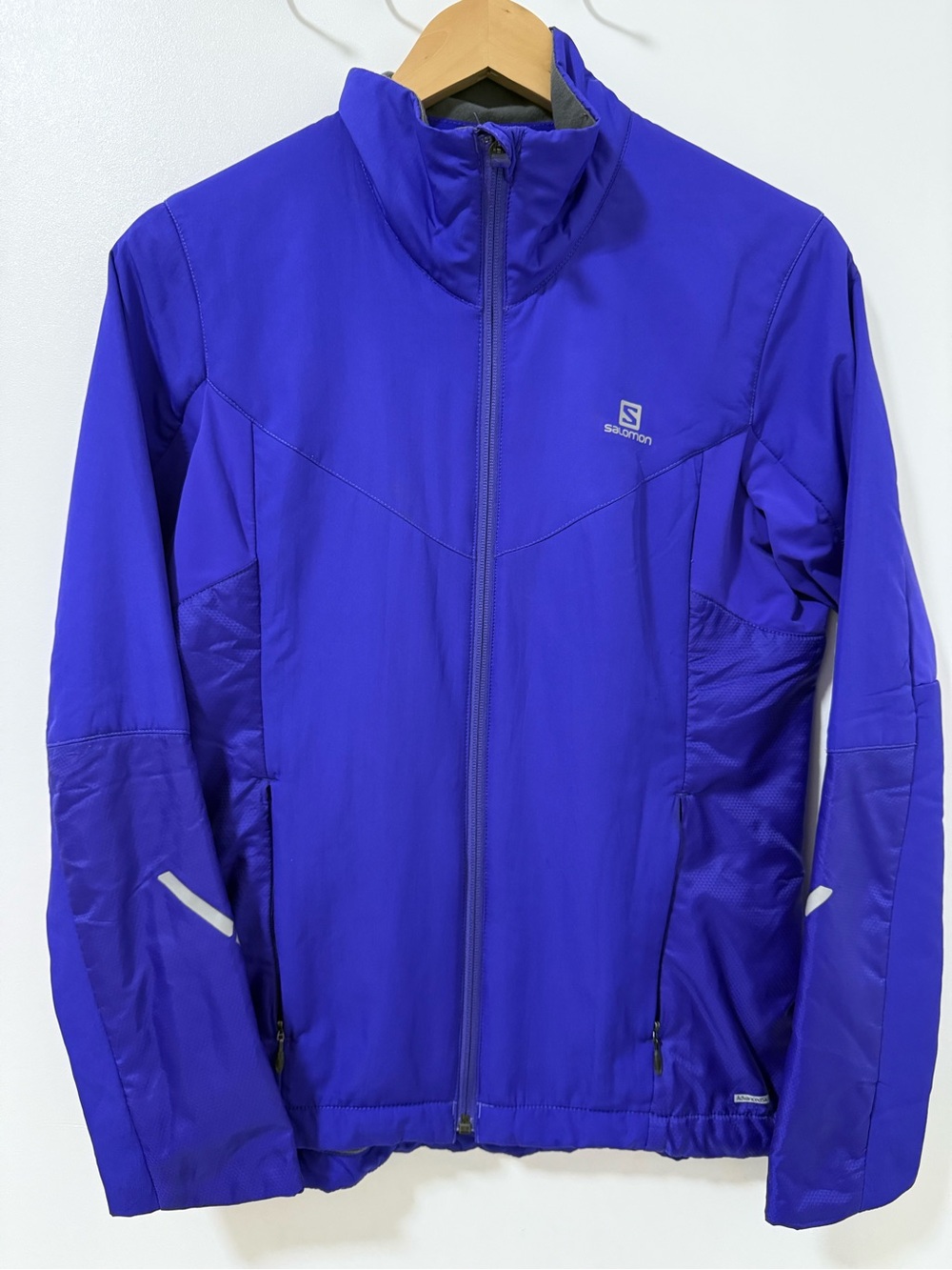 SALOMON AdvancedSkin Shield Blue Lightweight Zip-Up Jacket